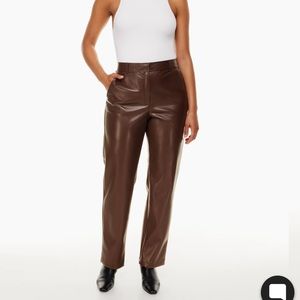 BRAND NEW Babaton Vegan Leather Pants Size 8